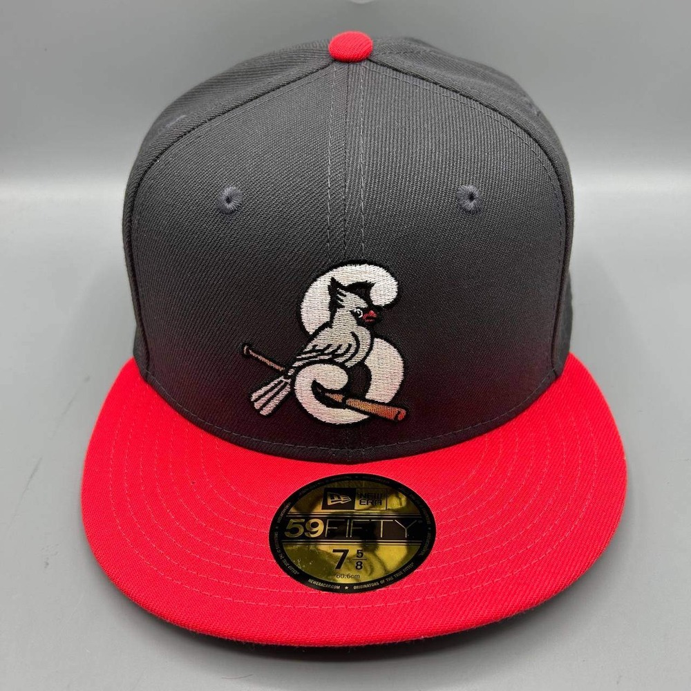 Springfield Cardinals MiLB Hat Men 7 5/8 Black 59Fifty New Era Fitted Cap New